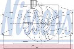 NISSENS Ventilator, radiator FIAT DOBLO Cargo (223) (2000 - 2016) NISSENS 85126