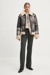Stand Studio rövid kabát Lessie Jacket női, szürke, átmeneti, oversize, 61957-9073 - szürke 40
