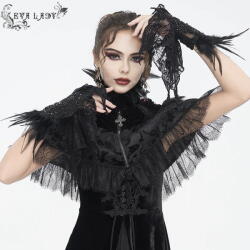 Devil Fashion Mănuși DEVIL FASHION - Black Gothic - EGE00201