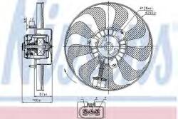 NISSENS Ventilator, radiator SEAT LEON (1M1) (1999 - 2006) NISSENS 85684