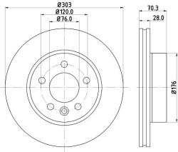 HELLA Disc frana HELLA - centralcar - 320,55 RON