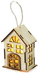  Házikó fából ledvilágítással vintagefehér