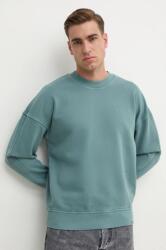 Calvin Klein pamut melegítőfelső zöld, férfi, sima, J30J326687 - türkiz M