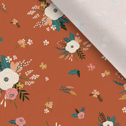 Takoy Jersey Takoy virágok fahéj alapon