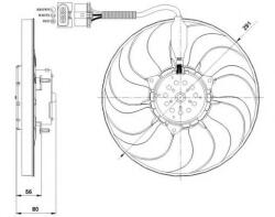 NRF Ventilator, radiator VW GOLF IV (1J1) (1997 - 2005) NRF 47392