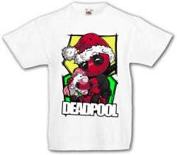 Fruit of the Loom Karácsonyi sapkás deadpool - Gyerek Póló (200453)