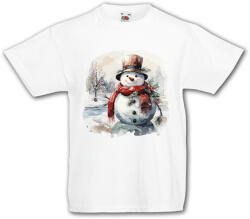 Fruit of the Loom Akvarell Hóember - Gyerek Póló (kgyepolok61)