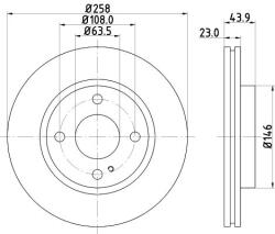 HELLA Disc frana HELLA - centralcar - 216,24 RON