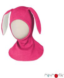 ManyMonths Cagula ManyMonths Bunny Ears lână merinos - Pop Pink