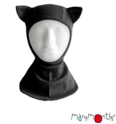 ManyMonths Cagulă ManyMonths Kitty lână merinos - Foggy Black