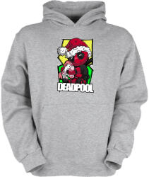 Fruit of the Loom Karácsonyi sapkás deadpool - Gyerek Kapucnis Pulóver (kgykpulcsi14)