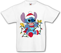 Fruit of the Loom Stitch Karácsonyi Égők - Gyerek Póló (997053)