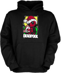 Fruit of the Loom Karácsonyi sapkás deadpool - Gyerek Kapucnis Pulóver (kgykpulcsi12)