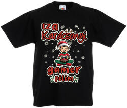 Fruit of the Loom Ez a karácsonyi gamer pólóm (fiú) - Gyerek Póló (330005)