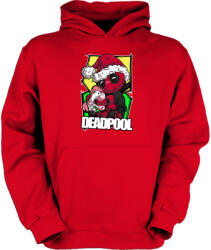Fruit of the Loom Karácsonyi sapkás deadpool - Gyerek Kapucnis Pulóver (252441)