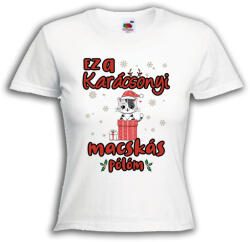  Ez a karácsonyi macskás pólóm - Karácsonyi Női Póló (258060)