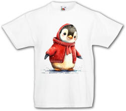 Fruit of the Loom Karácsonyi Pingvin - Gyerek Póló (993135)