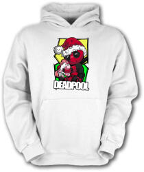 Fruit of the Loom Karácsonyi sapkás deadpool - Gyerek Kapucnis Pulóver (286785)