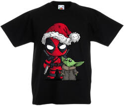 Fruit of the Loom Deadpool és Baby Yoda - Gyerek Póló (kgyepolok20)