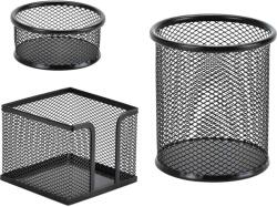  Set 3 piese organizare accesorii birou, metal, Mesh