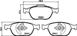 HELLA set placute frana, frana disc HELLA - centralcar - 237,38 RON