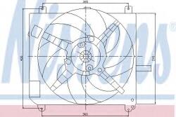 NISSENS Ventilator, radiator FIAT MULTIPLA (186) (1999 - 2010) NISSENS 85167