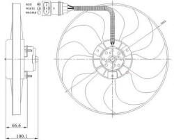 NRF Ventilator, radiator VW FOX (5Z1, 5Z3) (2003 - 2016) NRF 47204