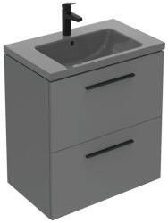 Ideal standart МЕБЕЛ ЗА БАНЯ С УМИВАЛНИК 2 ЧЕКМЕДЖЕТА К-КТ ДРЪЖКИ 60см mdf СИВ МАТ (t5270ng t460558 t5326xg)