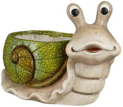 Mica КАШПА КЕРАМИЧНА snail Ø20.5х27см ЗЕЛЕНА (1157783)