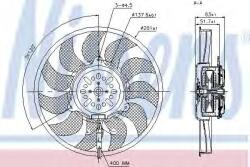 NISSENS Ventilator, radiator AUDI A4 Cabriolet (8H7, B6, 8HE, B7) (2002 - 2009) NISSENS 85731