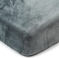 4Home Cearșaf de pat micro-flanelă 4Home, gri închis, gri închis, 160 x 200 cm