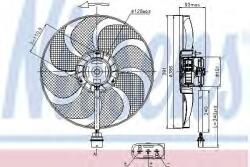 NISSENS Ventilator, radiator SEAT IBIZA V (6J5, 6P1) (2008 - 2016) NISSENS 85690