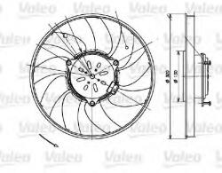 VALEO Ventilator, radiator MERCEDES SPRINTER 3, 5-t bus (906) (2006 - 2016) VALEO 696082