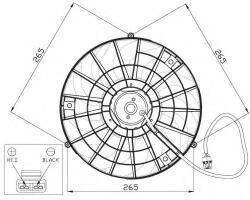 NRF Ventilator, radiator OPEL CORSA B (73, 78, 79) (1993 - 2002) NRF 47483