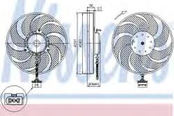 NISSENS Ventilator, radiator VW BORA Combi (1J6) (1999 - 2005) NISSENS 85545