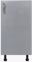 International Service Catania, Corp inferior 1 usa, Alb/ MDF gri aluminiu , 40x52x 82 cm