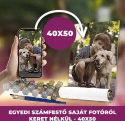 Festőleszek.hu Számfestő készlet saját fotóról 40x50 cm-es méretben keret nélkül