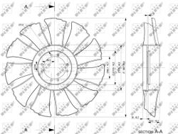 NRF 49846 Paleta ventilator, racire motor