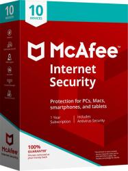 McAfee Internet Security (10 Eszköz - 1 Év) (MCISUNL1J)