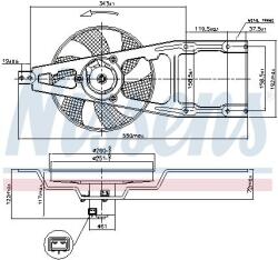 NISSENS 85139 Ventilator, radiator