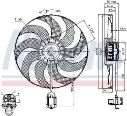 NISSENS 85748 Ventilator, radiator