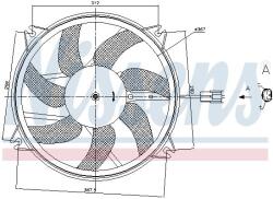 NISSENS 85886 Ventilator, radiator