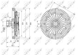 NRF 49582 Cupla, ventilator radiator