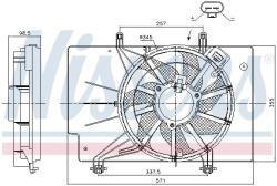 NISSENS 85752 Ventilator, radiator