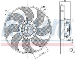 NISSENS 85779 Ventilator, radiator