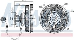 NISSENS 86037 Cupla, ventilator radiator
