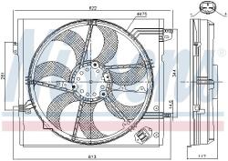 NISSENS 85935 Ventilator, radiator