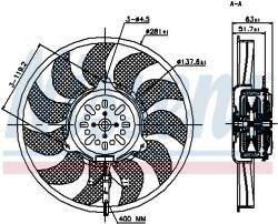 NISSENS 85692 Ventilator, radiator