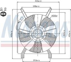 NISSENS 85048 Ventilator, radiator