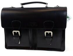 Blázek&anni Blázek és Anni Duplarészes fekete amerikai bőr aktatáska 9223AM-fekete